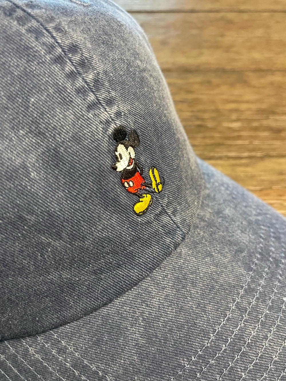 Disney Parks Mickey Mouse Embroidered Dad Hat - Washed Denim Blue - Picture 4 of 13